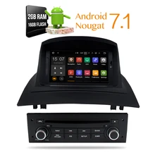 Android 7.1 Car Stereo DVD Multimedia For Renault Megane 2 Fluence 2002-2008 Auto Radio GPS Navigation Audio Video 2GB RAM