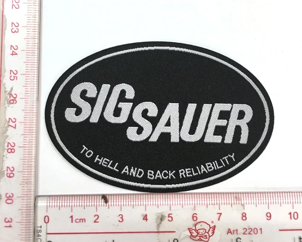 Sig Sauer WOVEN PATCH Iron on Logo Vest Jacket cap Hoodie Backpack