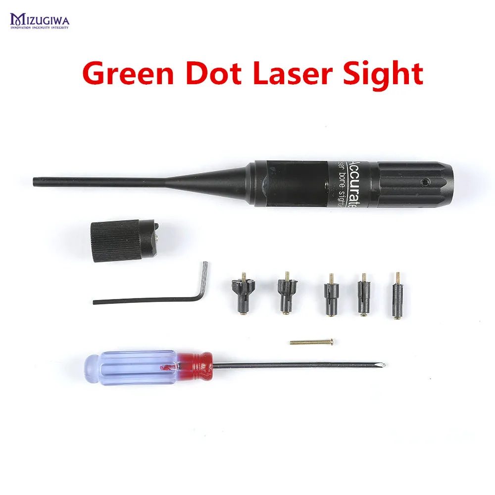 

Tactical Bore Sight Kit for .22 to .50 Caliber Green Dot Laser Boresighter Collimator Bore Sighter Airsoft Rifle Hunting Caza