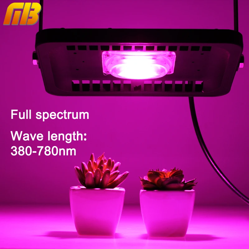 Светодиодная лампа для выращивания прожектор полный спектр 30 W 50 100 110 V 220 Открытый