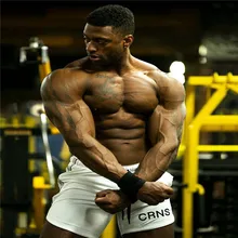 Новые летние мужские тренажерные залы свободные шорты спортивные штаны летние быстросохнущие классные короткие мужские брюки сетчатые дышащие спортивные штаны