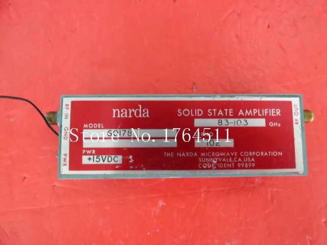 

[BELLA] NARDA 60178 8.3-10.3GHz NF:10dB, Vin:15V amplifier, SMA.