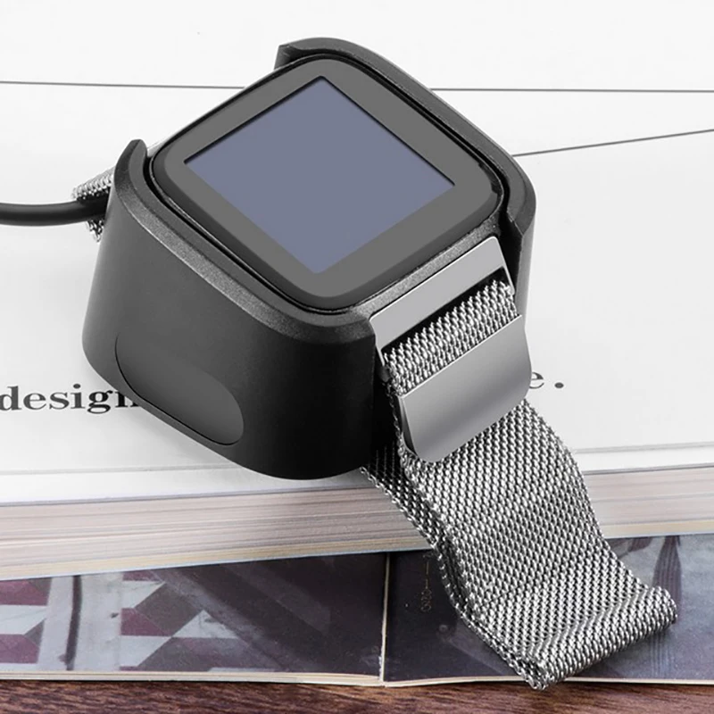 1Pcs Practical Outdoor Tools Charging Cradle Dock USB Data Cable Base Charger For Fitbit Versa Watch For Outdoor Camping