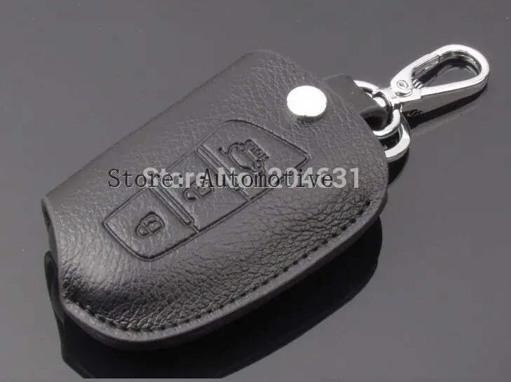 

For 2013 2014 2015 2016 for Hyundai Santa Fe ix45 Leather Smart Key Holder/Key case(3 Button)