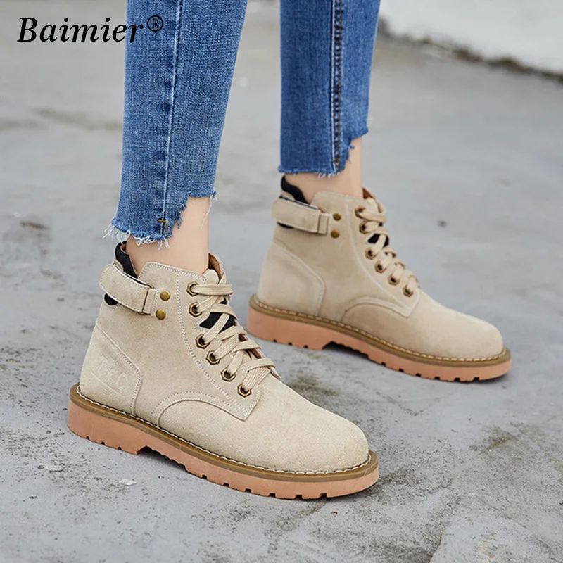 

Fashion Motocycle Booties Women Boots Botas Female Womens Ankle Boots Vintage Retro Winter Outdoor Martin Boots Autumn Shoes