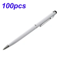 Упаковка из 100) 2 в 1 Универсальный функциональный емкостный сенсорный экран стилусы ручка для смартфонов планшеты для Ipad Mini 2 3 4 5