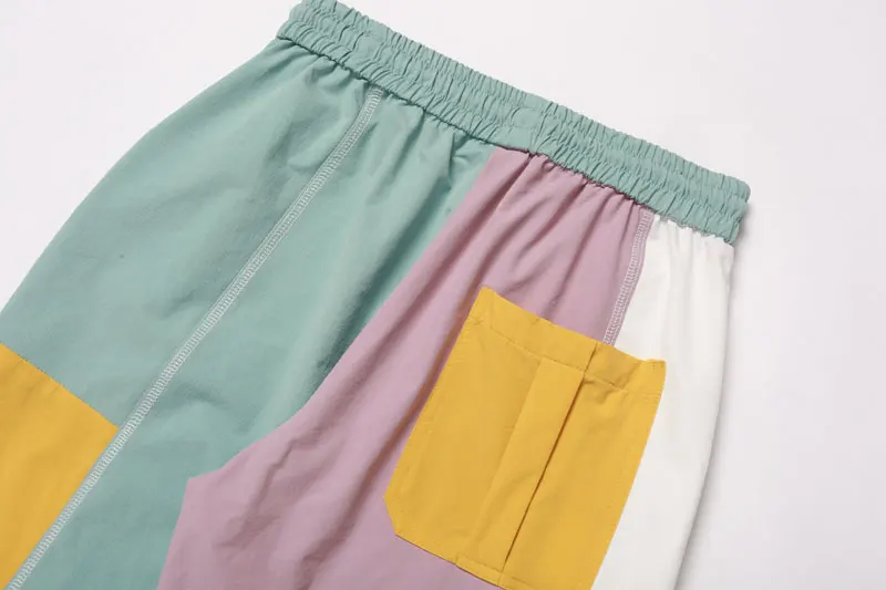 Patchwork Harem Joggers Pants 7