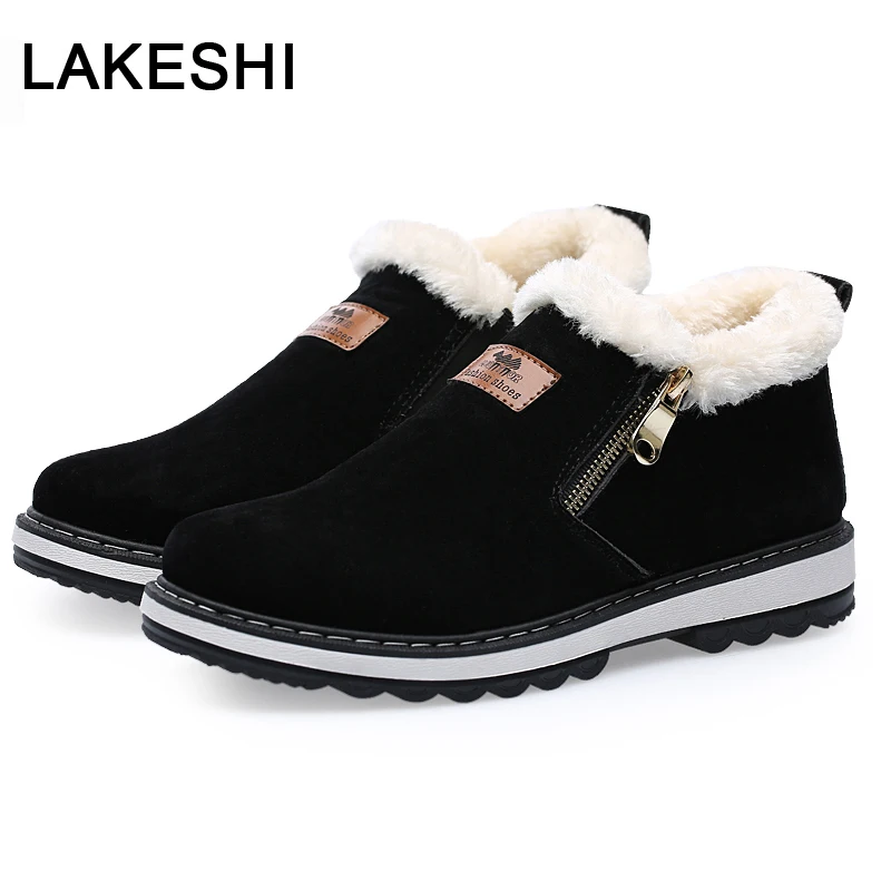 

Fashion Winter Men's Boots Winter Shoes Men Short Plush Warm Fur Inside Antiskid Boots Men 2019 New Keep Warm Winter Male Boots