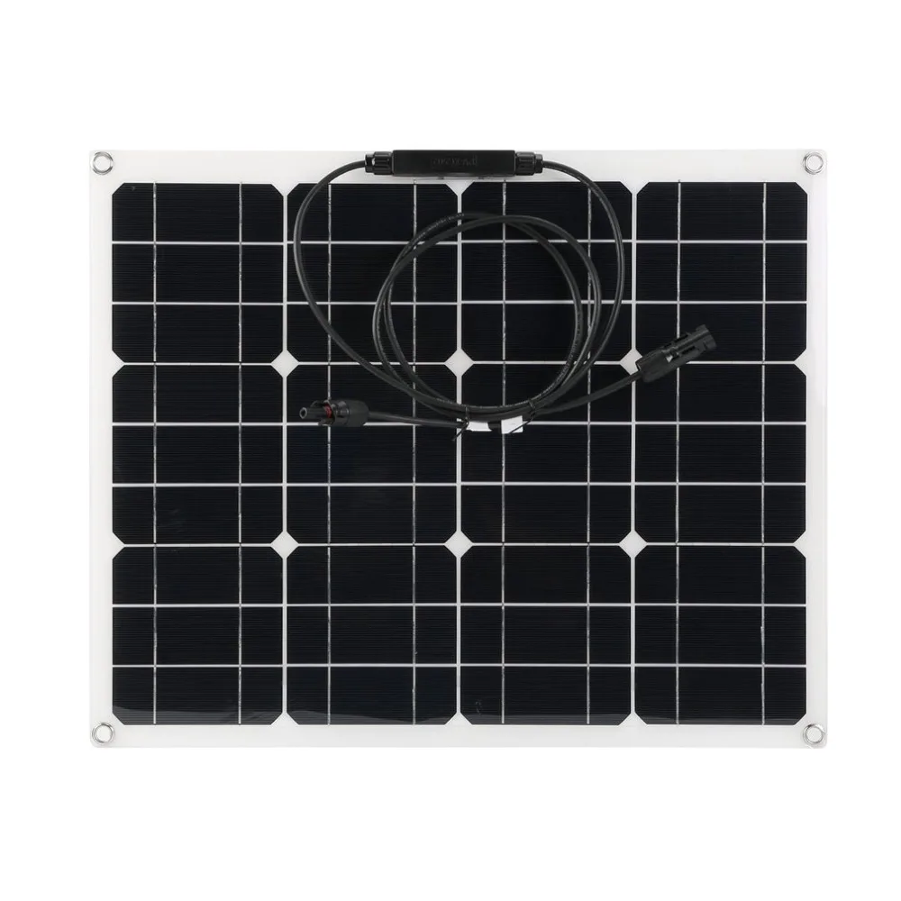 

40W Monocrystalline Flexible Solar Panel Module Outdoor Solar Charging Device Solar Power System For Off Grid RV Boat