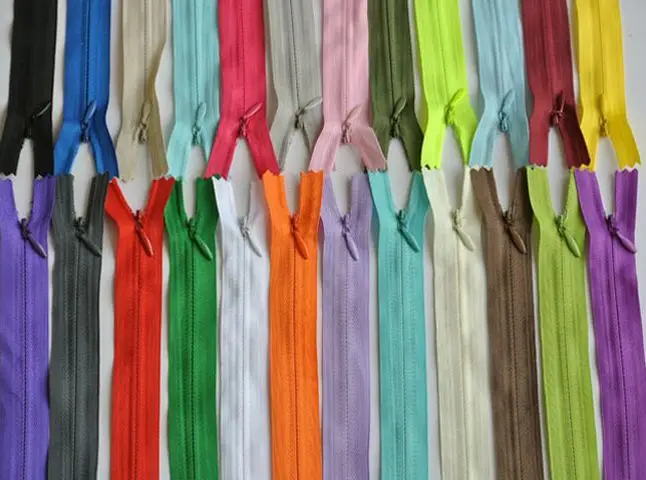 10 pcs/lot  25cm Invisible  Nylon Zipper For Sewing Sofa and Handbags Craft sewing