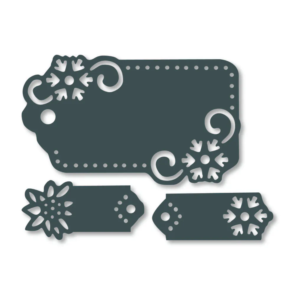 

Snowflake Bookmark Tag Banner 78*47mm Metal Cutting Dies New For 2019 Scrapbooking Craft Embossing Die cut Card making diy