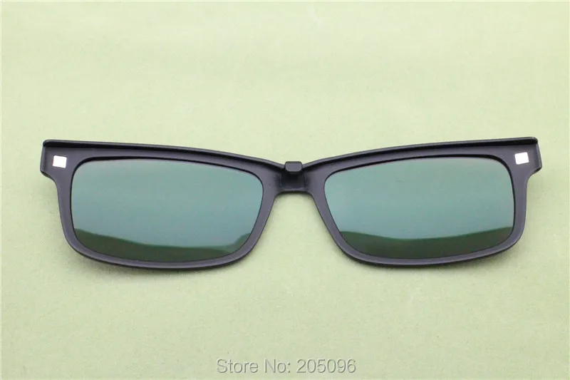 Модель No 007 одиночные обрезки TAC поляризационные, прямоугольной формы солнцезащитные очки линзы для миопия, Гиперметропия очки дополнительные клип на солнцезащитные очки