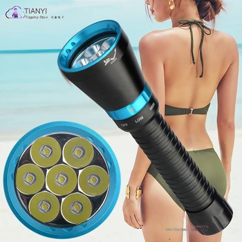 

14000LM high power Waterproof Diving Flashlight XML L2 Underwater light 3 Modes 26650 Scuba Flash Light Scuba Diving Flashlight