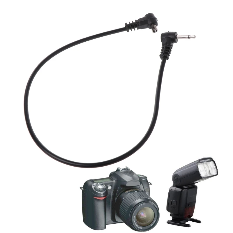 

PC Sync Cables 30cm 12'' 2.5mm 1/8" Cord Plug Jack for Male Flash Trigger Camera