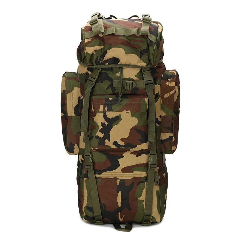 

Hot-selling 65L large-capacity outdoor mountaineering backpack Camping Backpack military waterproof tactical bag adjustable