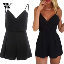 Womail женский сексуальный цельный комбинезон без рукавов с v-образным вырезом, вечерние комбинезоны, Летний Пляжный комбинезон 25 марта