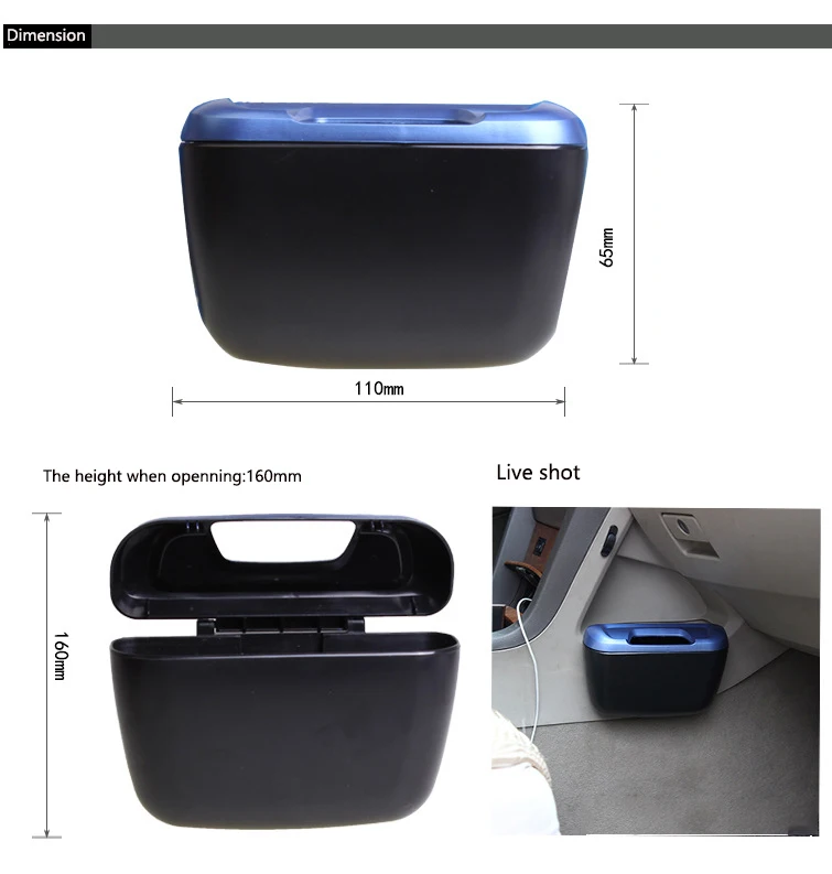 Мини-Автомобильный мусорный ящик с боковой дверью, ящик для хранения, креативный автомобильный мусорный бак, автомобильный Органайзер, аксессуары для хранения, Прямая поставка