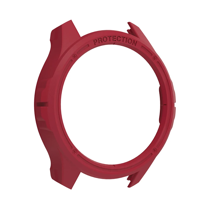 Для Ticwatch C2 Platinum Onyx Чехлы SIKAI умные часы защитный чехол Жесткий ПК Бампер Аксессуары Анти-Царапины многоцветные - Цвет: C2 Cover red