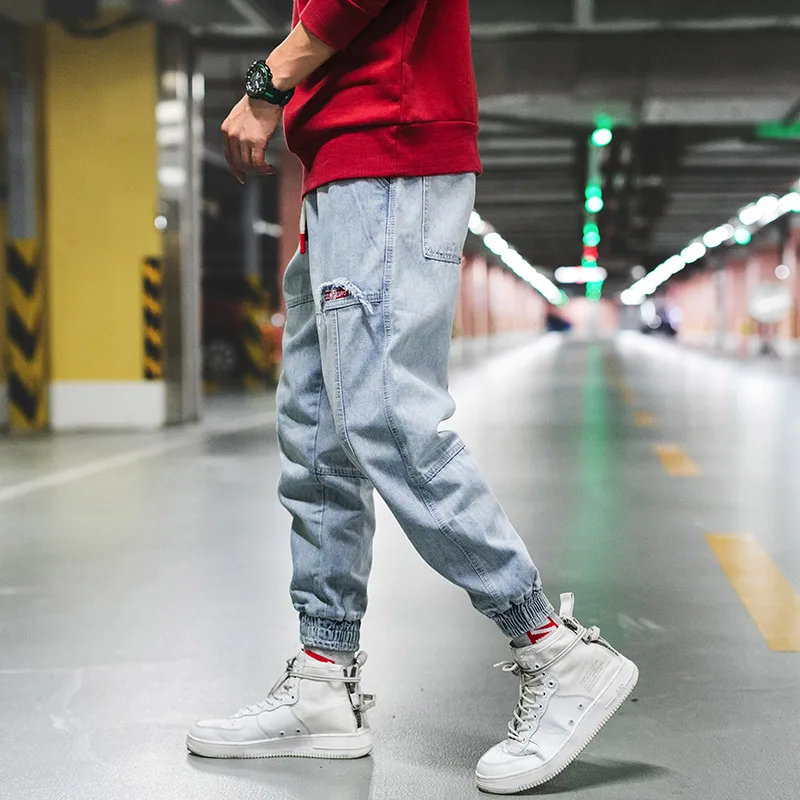 hip hop jeans men High Street loose punk pants homme 2018 dsq jeans masculino streetwear Street dance trousers mens fashion