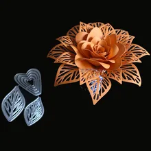 3D Цветы трафарета в форме листьев металлические Вырубные штампы Fustelle Metalliche для скрапбукинга ремесло штампы и штампы стежка тиснение