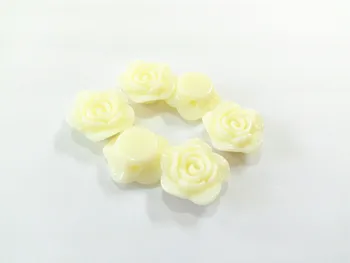 

Wholesale ! 20mm 330pcs/lot Beige Small Acrylic Rose Flower Beads
