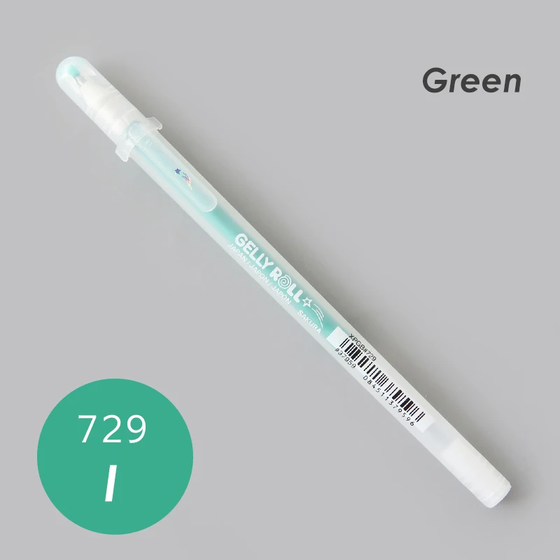 STARDUST 0,6 мм блеск жирорастворимые контурная ячейная упаковка Цветной гелевая ручка стационарный для Скрапбукинг "сделай сам" - Цвет: I Green