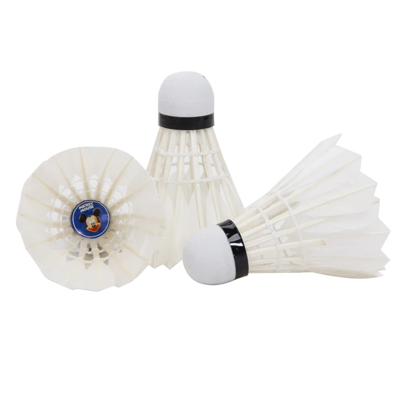 Professional Badminton Balls Feather Portable White Dar Training Badminton Ball Sports Accessories Shuttlecocks (1)