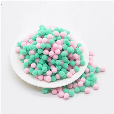 Pompom 8mm Multi Color Mini Pompon Balls DIY for Kids Toys Pompones Manualidades Garment Sewing Home Wedding Craft Supplies 20g - Цвет: 0913