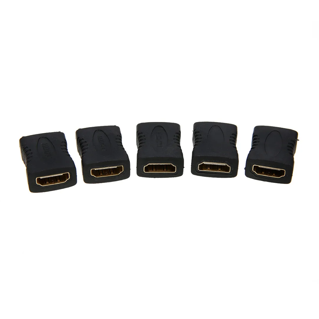 5Pcs/lot HDMI Female to Female F/F Coupler Extender Adapter Connector Converter for HDTV 1080P