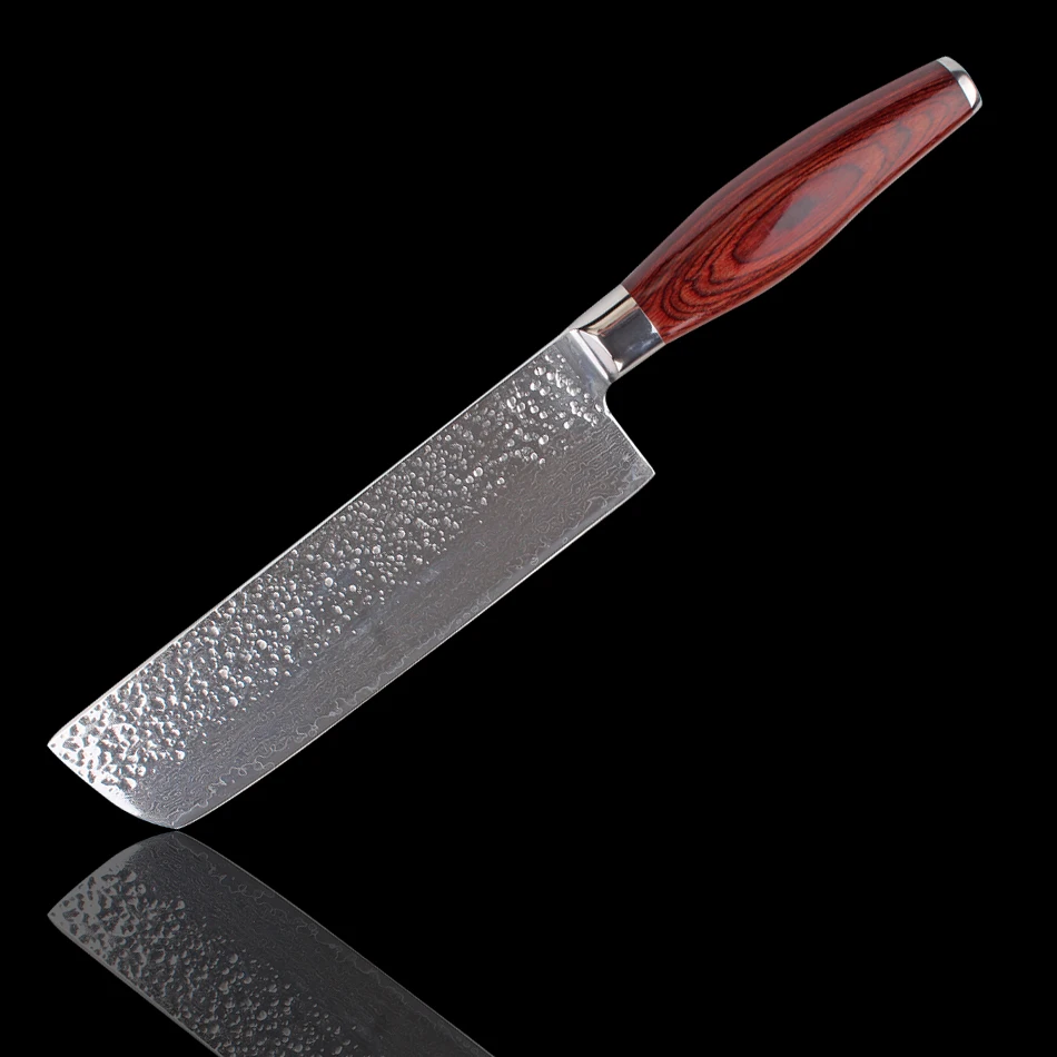 Kitchen Knife 7 &quotDamascus Cutlery Meat Cleaver Chef Stainless Steel Premium color wooden handle | Дом и сад