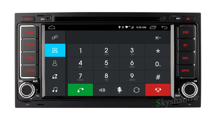 Clearance C500 Android 6.0 2GB RAM Car DVD Player Wifi Bluetooth Radio GPS Navi Headunit For VW TOUAREG T5 MULTIVAN Transporter 4G SIM LTE 4