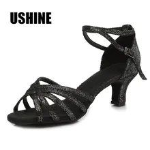 Туфли для латинских танцев на каблуке 5 см Женская обувь Zapatos Salsa Mujer Zapatos De Baile Latino Mujer Zapatos De Baile MF1810-6