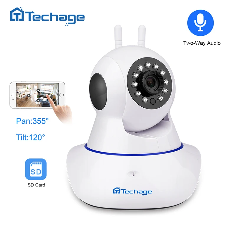 Techage 1080P Wireless IP Camera Home Security 2MP Audio Record CCTV ...
