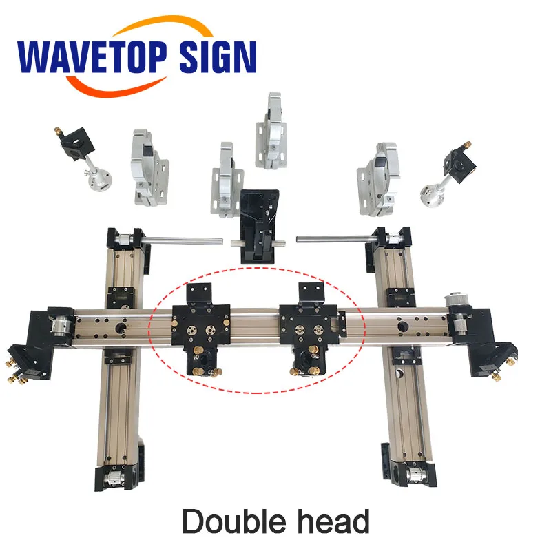 WaveTopSign Mechanical Part Set 1600*1000mm Inner Sliding Rails Kits Spare Part for DIY 1610 CO2 Laser Engraving Cutting Machine