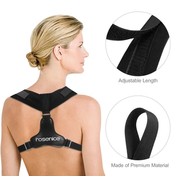 

ROSENICE 1PC Posture Corrector Useful Correcting Functional Back Support Brace Back Brace for Aligment Shoulder Women