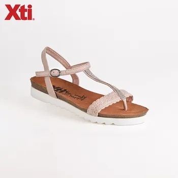 

Slope heel black sandal summer casual