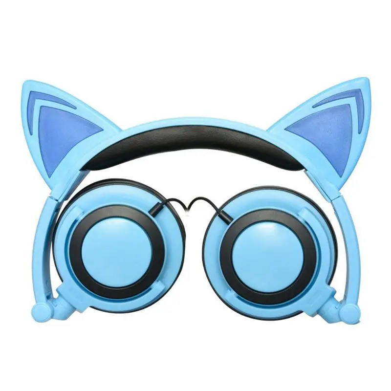 Faltbares Katzenohr Bluetooth On Ear Ohrhörer Headset Kopfhörer Stereo Mikrofon