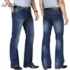 Jeans Men 2022 Mens Modis Big Flared Jeans Boot Cut Leg Flared Loose Fit High Waist Male Designer Classic Denim Jeans Pants ► Photo 1/6
