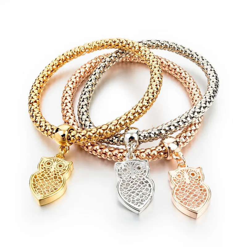 LongWay этнические очаровательные браслеты с сердечками для женщин золотого цвета, браслеты на цепочке с кристаллами и браслеты с подвесками SBR150160