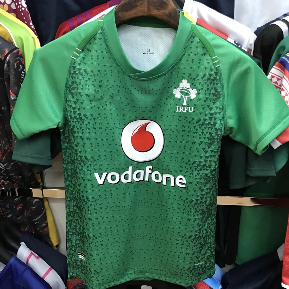 2019 تونغا الأطفال ايرلندا IRFU الاطفال جيرسي 2019 المنزل قميص كرة قدم أمريكية مصنوع من الصوف قميص تونغا الدوري جيرسي