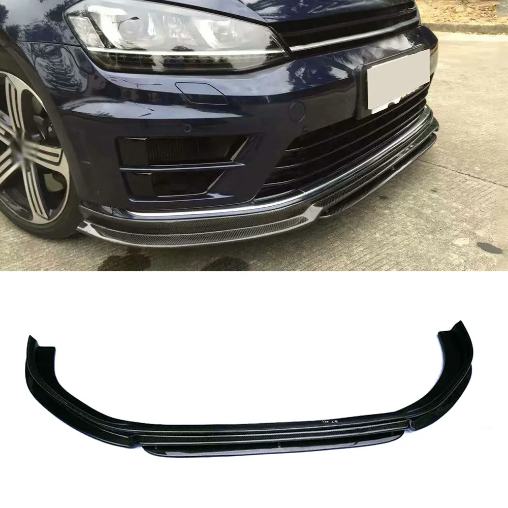 Передний бампер MK7 из углеродного волокна спойлер для Volkswagen Golf 7 VII R Rline Hatchback не