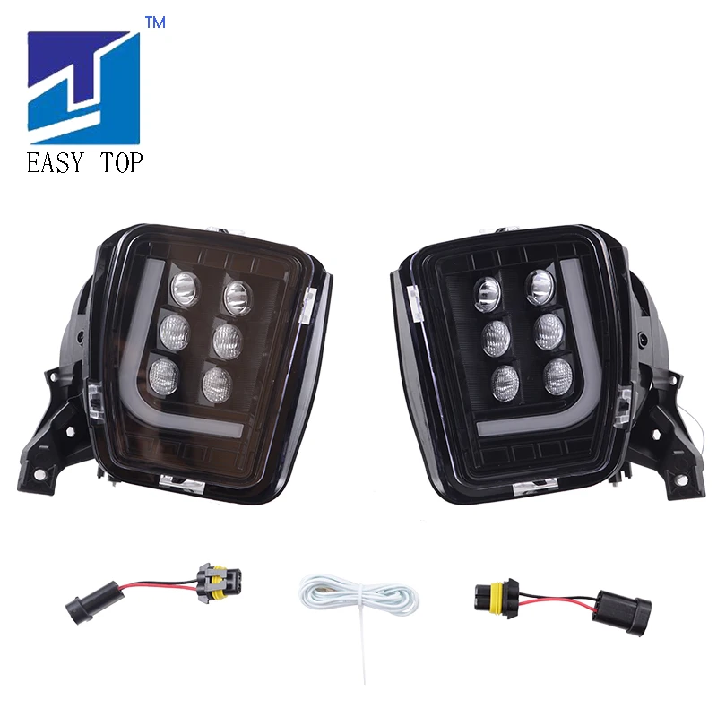  Smoke Lens LED Lamp Fog Lights For 2013-2017 Dodge Ram 1500 2500 3500 - 33048882204