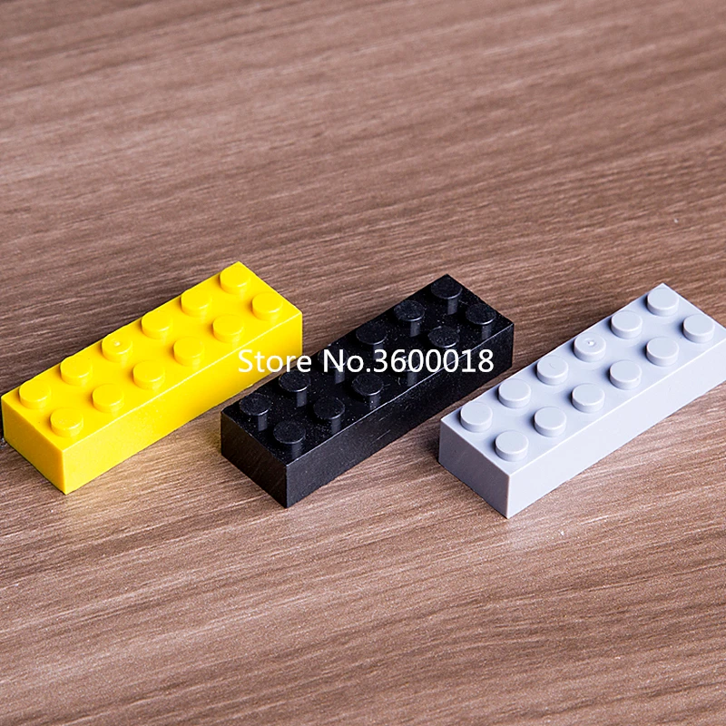 

30pcs/lot DECOOL parts Compatible legos 2456 2x6 toys for children MOC Brick DIY blocks toys Assemble Particles bricks set