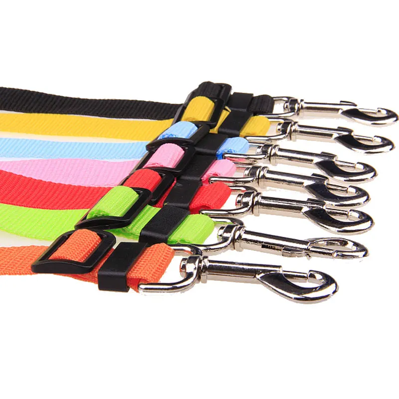 Vehicle Car Pet Dog Seat Belt Puppy Car Seatbelt Harness Lead Clip Pet Dog Supplies Safety Lever Auto Traction Products