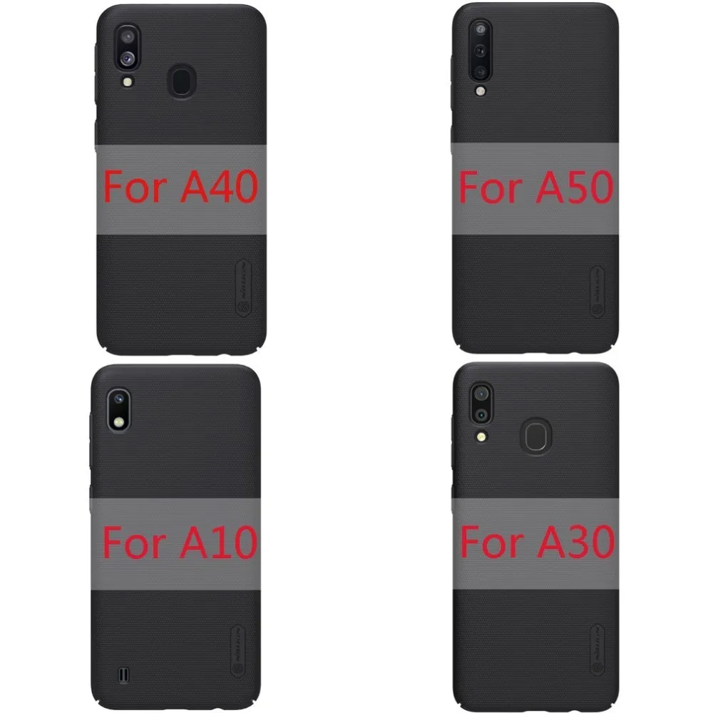 Для samsung Galaxy A40/A50/A10/A30 чехол Nillkin матовый щит PC пластиковый жесткий чехол для задней крышки для samsung A40/A50/A10/A30