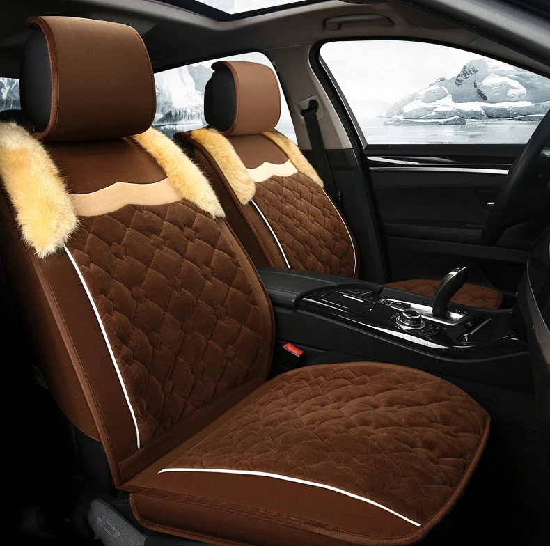 winter warm plush flocking seat cover 27