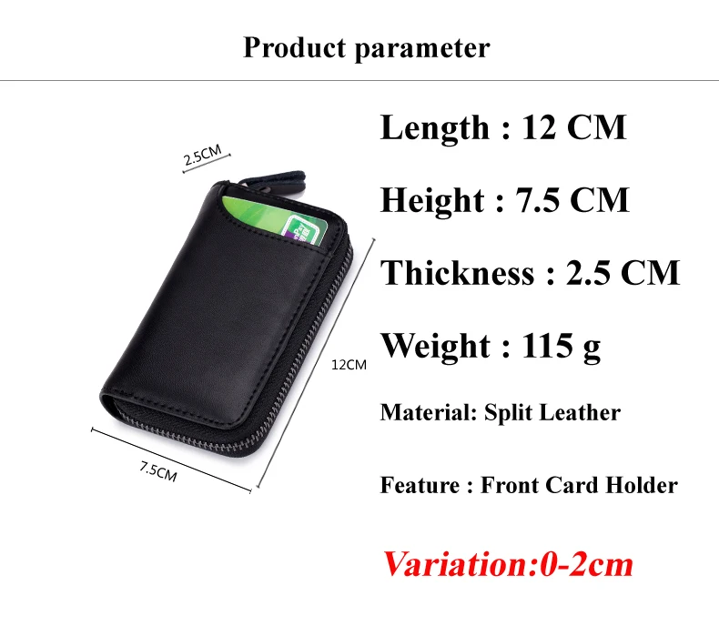 Lomelobo Split Leather Unisex Key Wallets Women KeyRing keychain Coin Purse Men Card Holder Organizer Multifunction Car Key Case HCL940 Details (02)