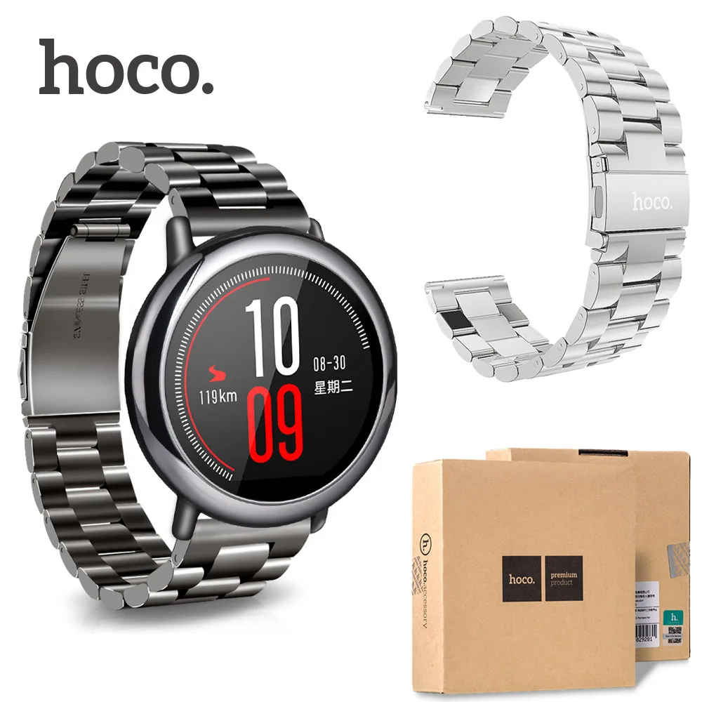 Оригинальный ремешок для часов HOCO из нержавеющей стали Xiaomi Huami AMAZFIT спортивные