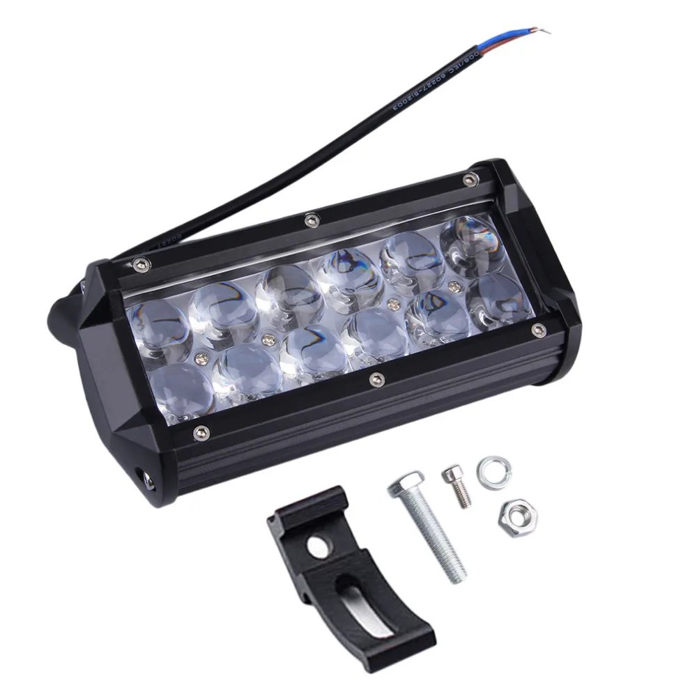 Dual Row 1 pcs 7 Inch 4WD ATV 60W Off road Driving Lamp Led Light Bar
