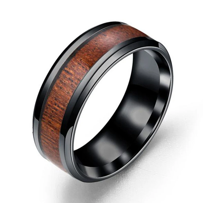 Мужское кольцо в стиле панк 8 мм из нержавеющей стали|band ring|ring weddingring stainless |